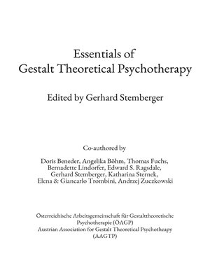 cover image of Essentials of Gestalt Theoretical Psychotherapy
